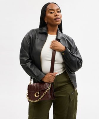 コーチ　クロスビー　キルトレザー ショルダーバッグ チェーン タビー ショルダー バッグ・キルティング | COACH